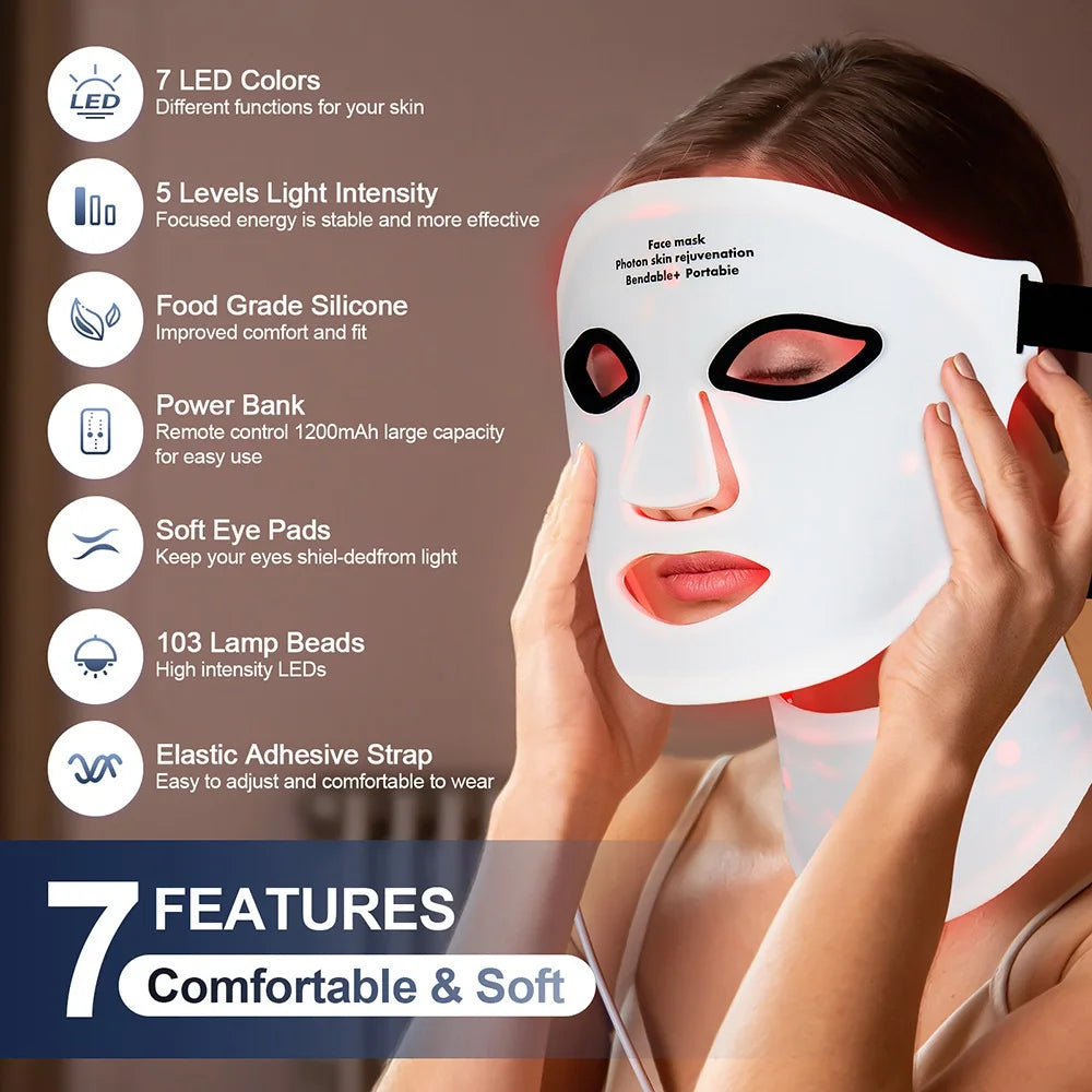 ESSENVY LumaMask LED Skin Mask + FREE Neck Mask ($119 Value)