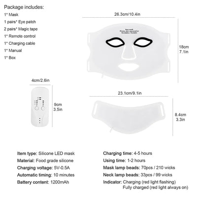 ESSENVY LumaMask LED Skin Mask + FREE Neck Mask ($119 Value)